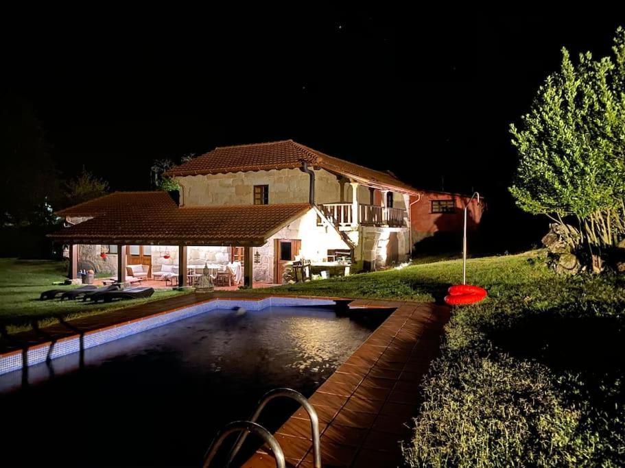 Casa De Campo Con Piscina, Entera O Por Habitaciones Amoeiro Exteriér fotografie